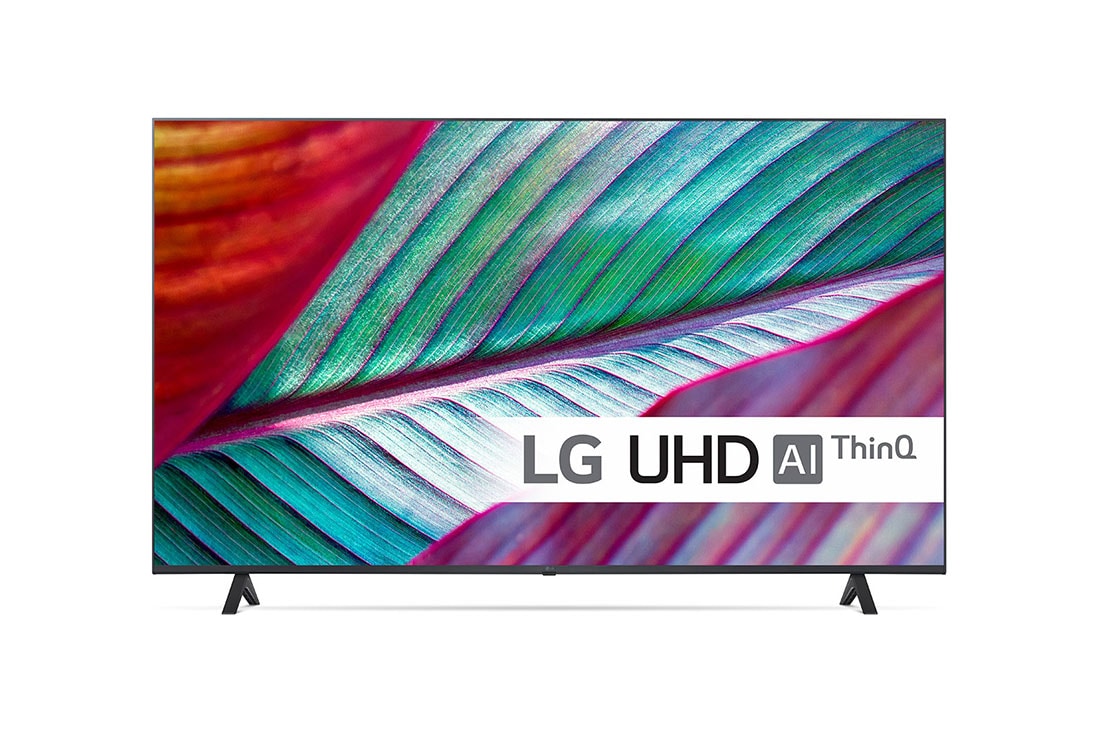 LG 55'' UHD UR75 - 4K TV (2023), LG UHD TV sett forfra, 55UR75006LK
