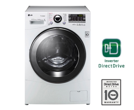 LG 1-9 kg Steam 6 Motion Direct Drive tv?tt/torkmaskin, energiklass A (A+++) , F14A8RDH
