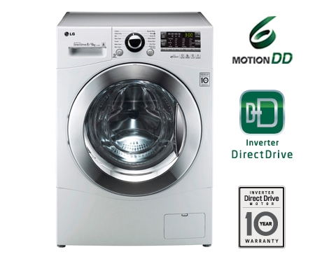 LG Vaskemaskin/t?rketrommel p? 1–8 kg med 6 Motion Direct Drive og energiklasse A+++ (A), F14A8YD