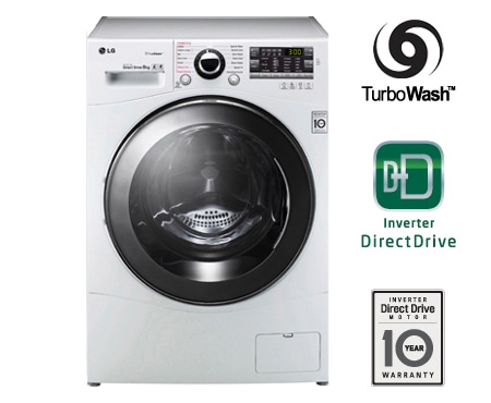 LG 1-8 kg Steam Turbo Wash, Direct Drive vaskemaskin, FH4A8TDS2