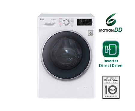 LG 1-8 / 1-5 kg Steam 6 Motion Direct Drive vask/t?rkmaskin, NFC, FH4U2TDH1N