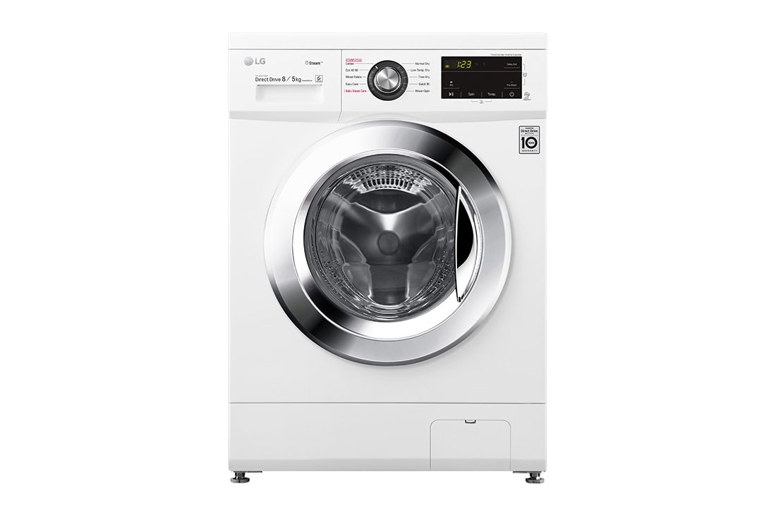 LG 8 kg / 5 kg Kombinert vaskemaskin/t?rketrommel(Hvit) - Steam, Energiklasse E, AI DD?, Smart Diagnosis?, CM20T5S2E, CM20T5S2E