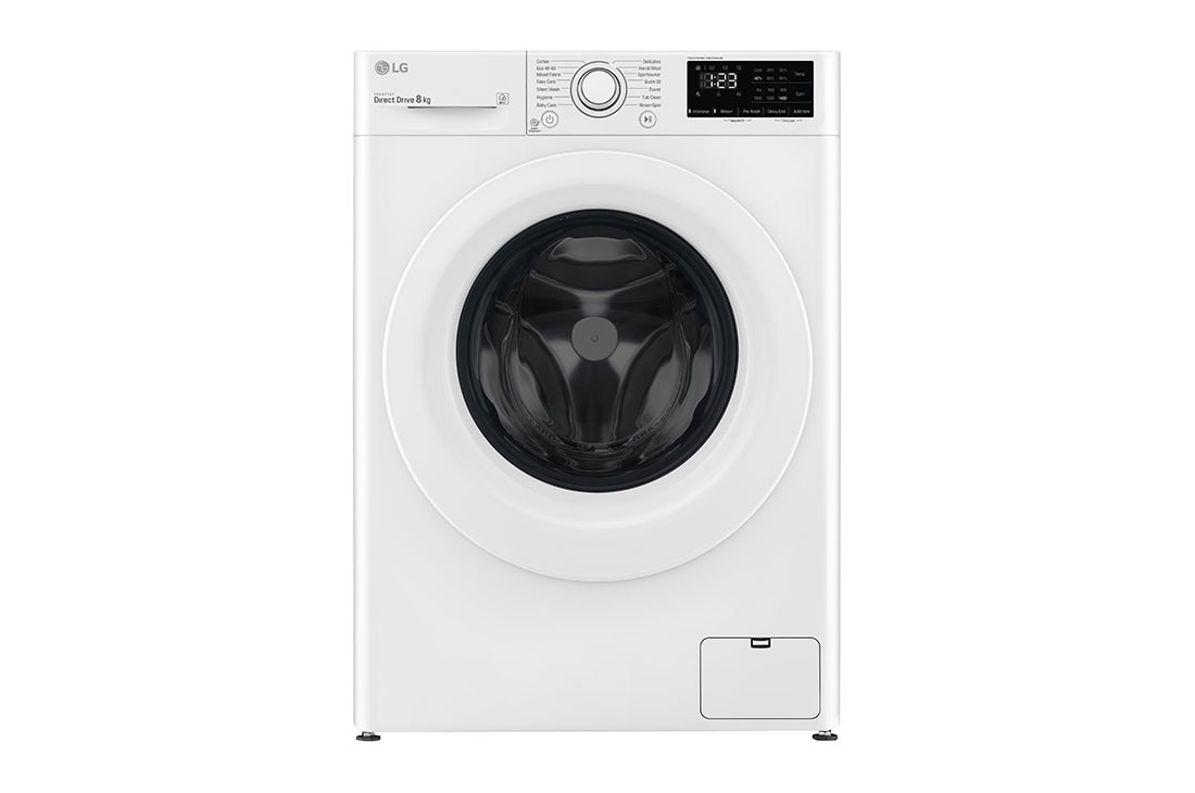 LG 8 kg Vaskemaskin(Hvit) - Energiklasse D, AI DD?, Smart Diagnosis, F4WP208N0W