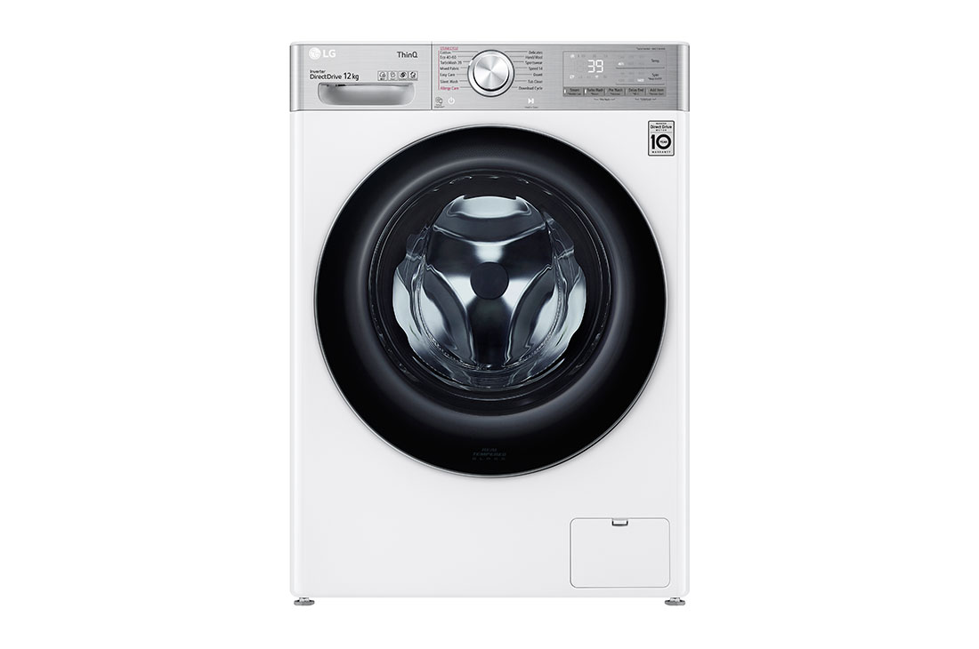 LG 12 kg Vaskemaskin(Hvit) - Steam, Energiklasse A, TurboWash360?, AI DD?, Smart Diagnosis? med Wi-Fi, P4AVBS2WE, P4AVBS2WE