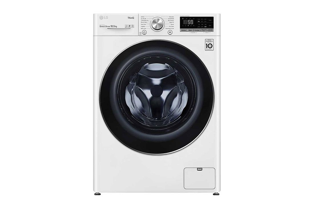 LG 10.5 kg Vaskemaskin(Hvit) -  Energiklasse B, TurboWash?. AI DD? , Smart Diagnosis? med wifi, P4AQJN1WE, P4AQJN1WE