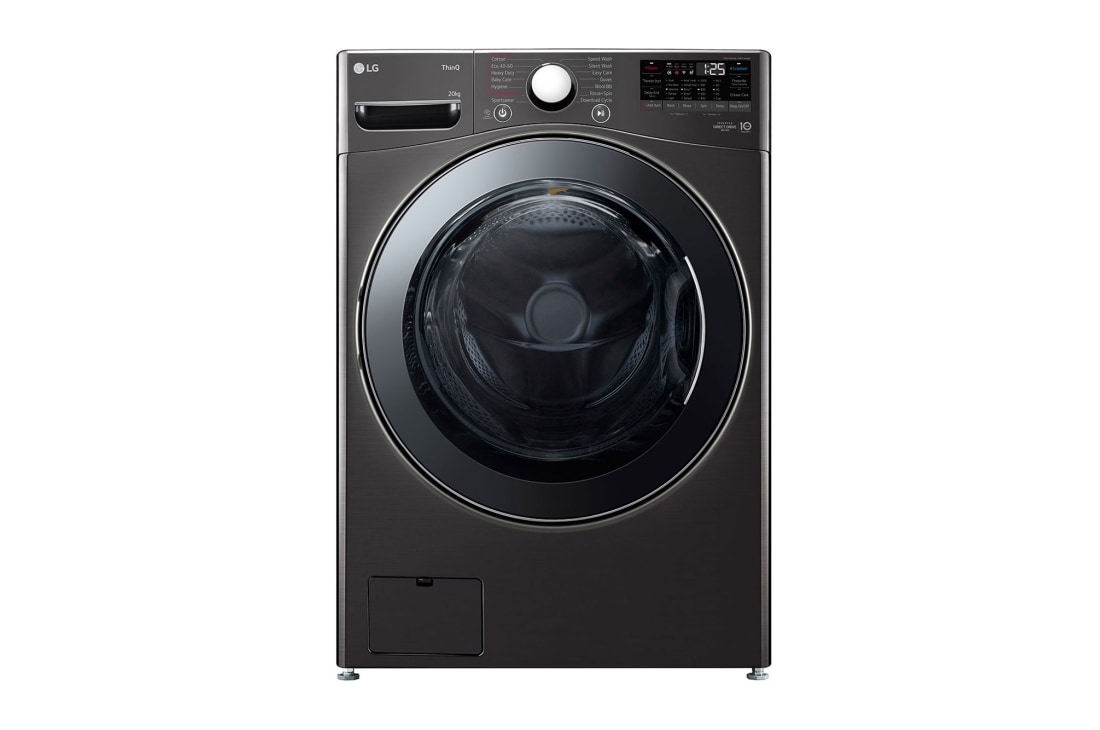 LG 20 kg Vaskemaskin(Svart) - Energiklasse B, Steam, TurboWash?, AI DD?, Smart Diagnosis? med Wi-Fi, FVB20NS2TE