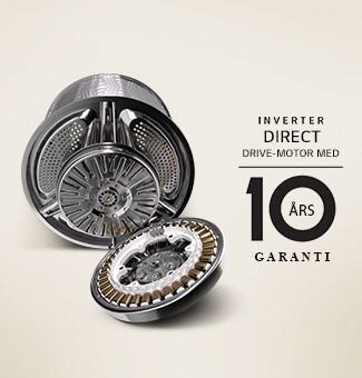 Det er en vaskemaskinmotor og 10 ?rs garanti