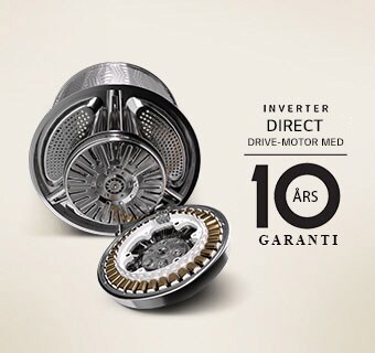 Det er en vaskemaskinmotor og 10 ?rs garanti