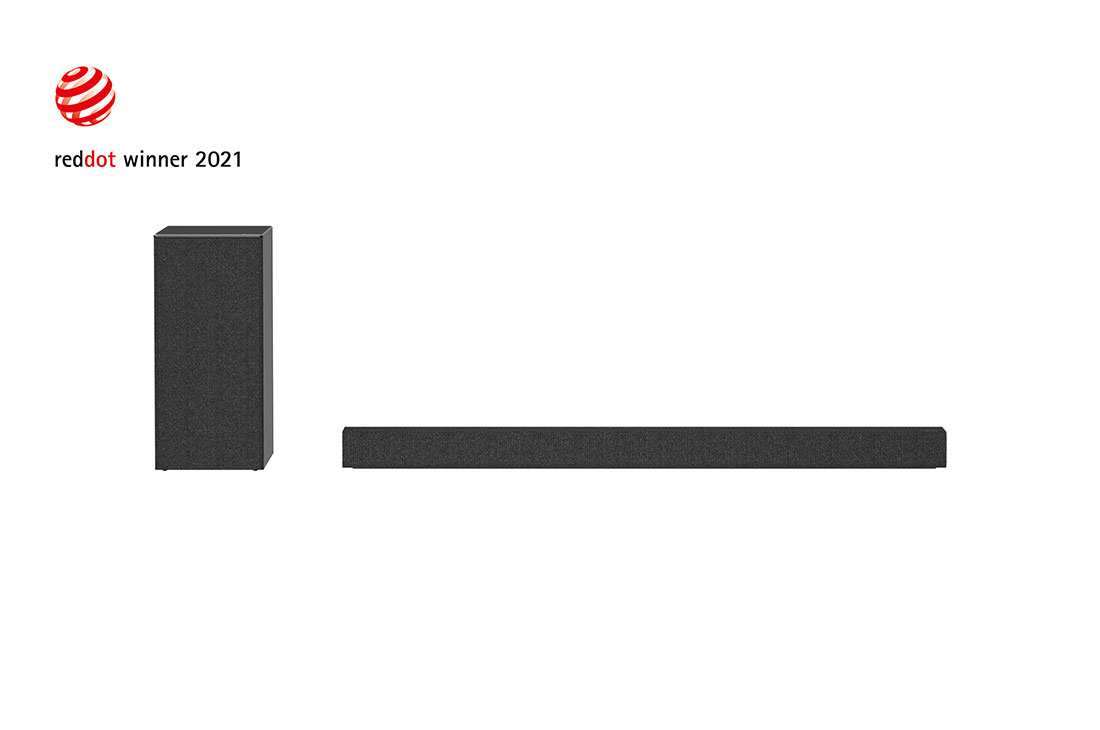 LG SP7Y 5.1Ch Sound Bar, front view with sub woofer, SP7Y