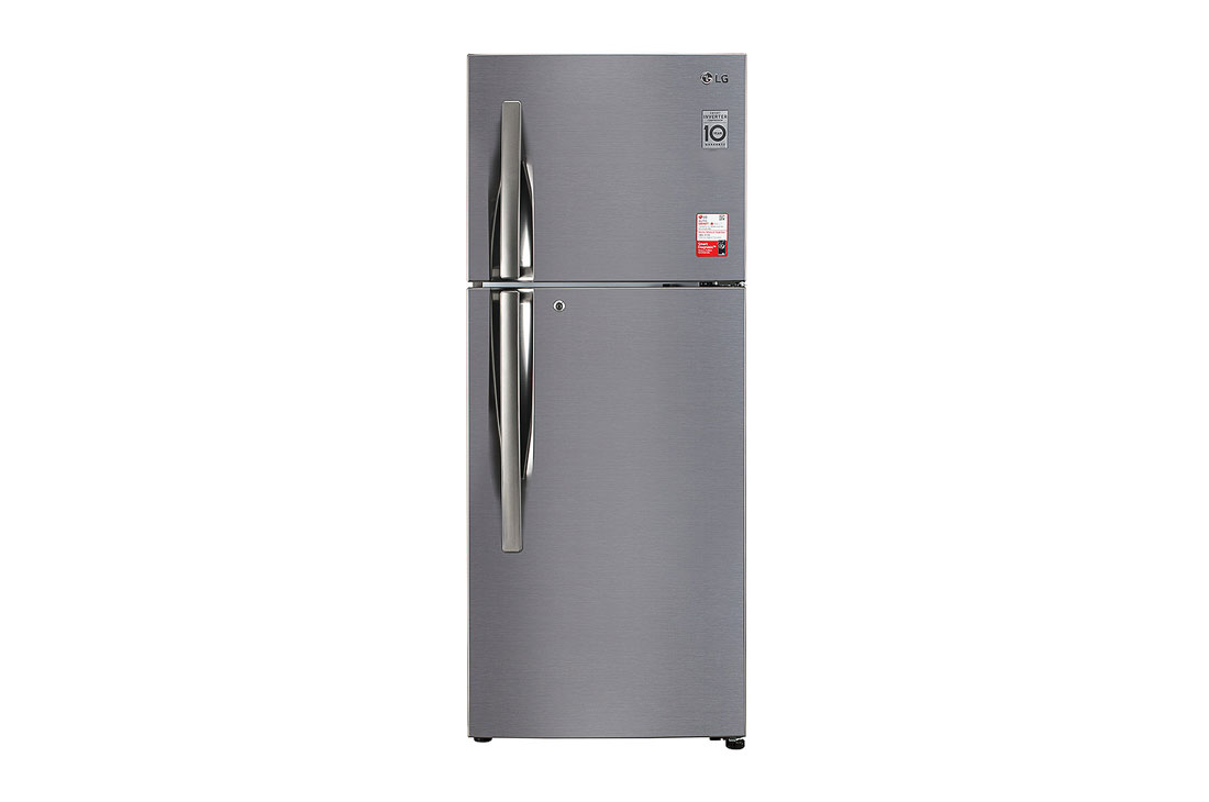 LG 260 Litres Frost Free Refrigerator With Smart Inverter Compressor, Smart Diagnosis?, Auto Smart Connect?, MOIST ‘N’ FRESH, GL-B292RVBN.APZQ Front View, GL-K292SLTL