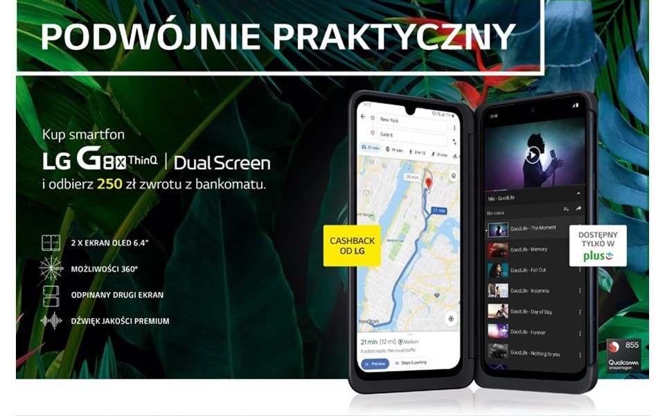 An image of lg g8x promotion - purchase g8x and get cashback.