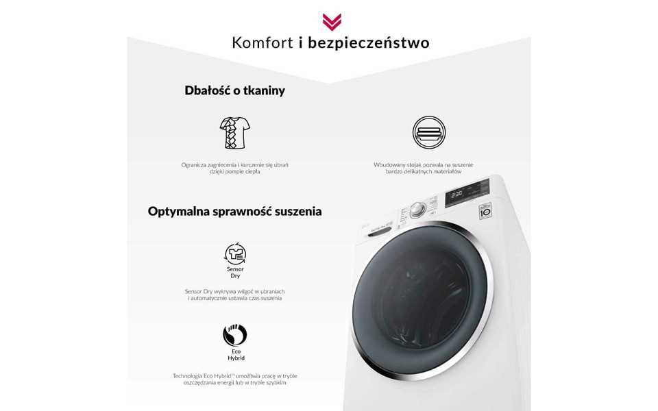 Suszarka do prania LG - komfort i bezpieczeństwo