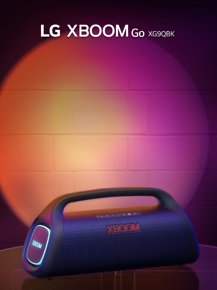 Simte cum basul te ?nconjoar? ?i lumineaz?-?i petrecerea cu LG XBOOM Go XG92