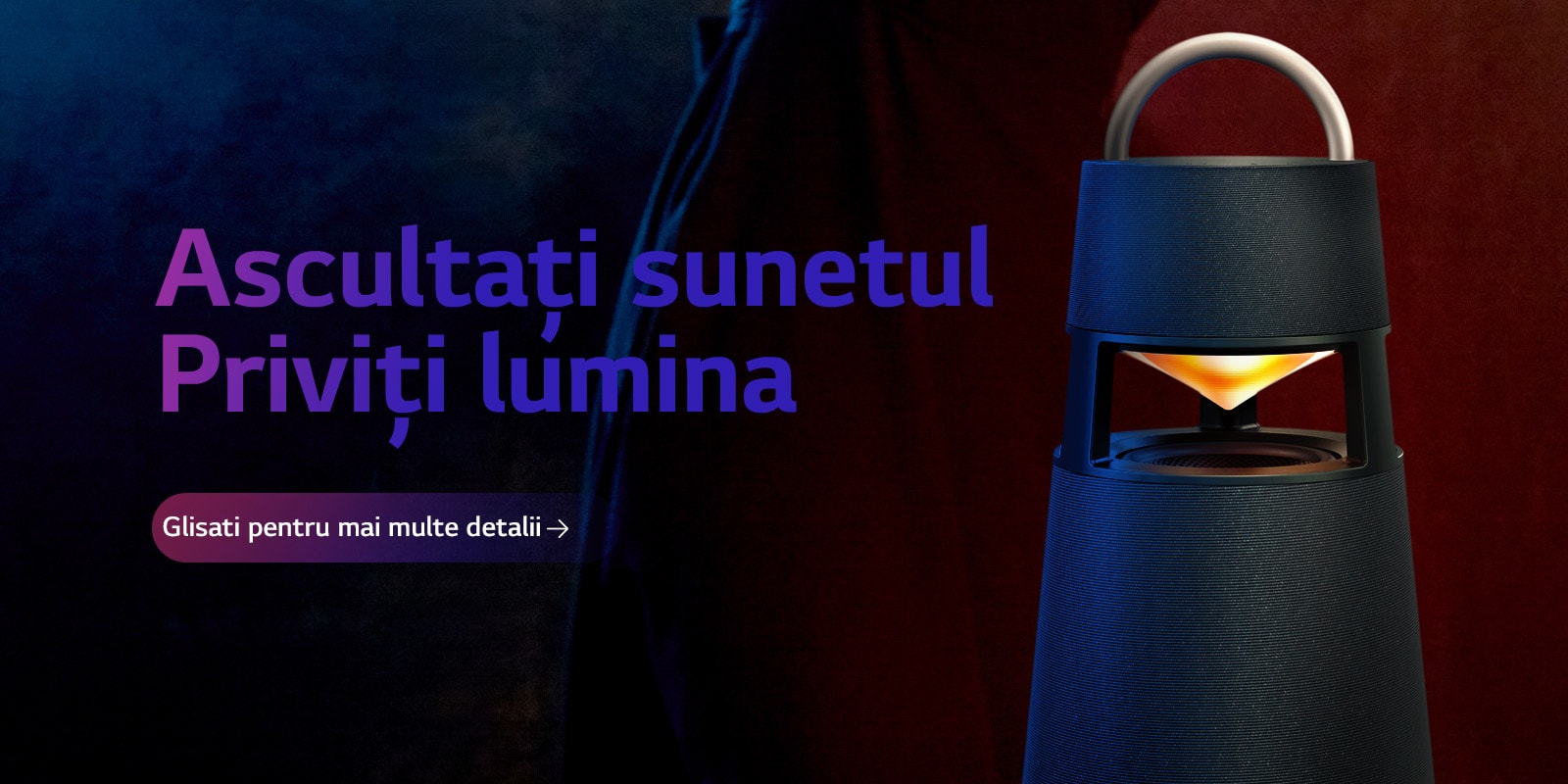 Lumina ro?ie a XBOOM 360 XO3 este aprins?.