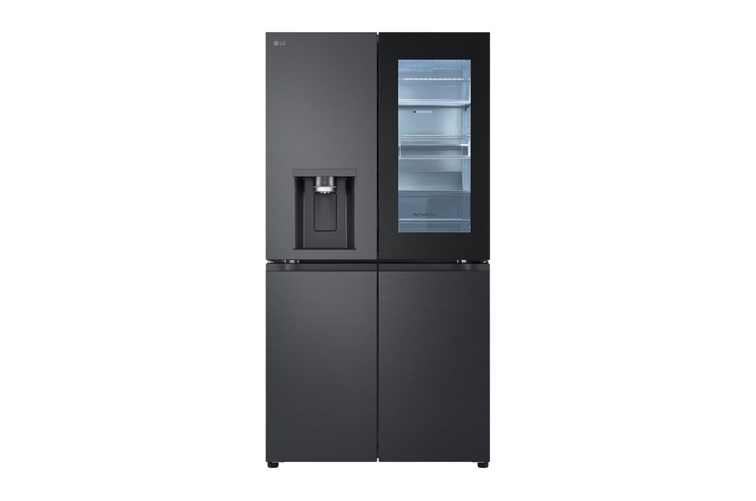 LG Frigider Side by Side LG, Multi-Door, InstaView, 638 l, WI-FI, Craft Ice?, Front view, GMG960EVEE