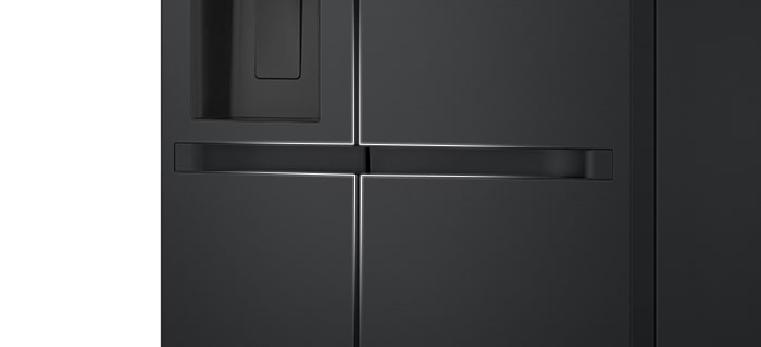 Designul manerului frigiderului m?rit cu linii albe gradient