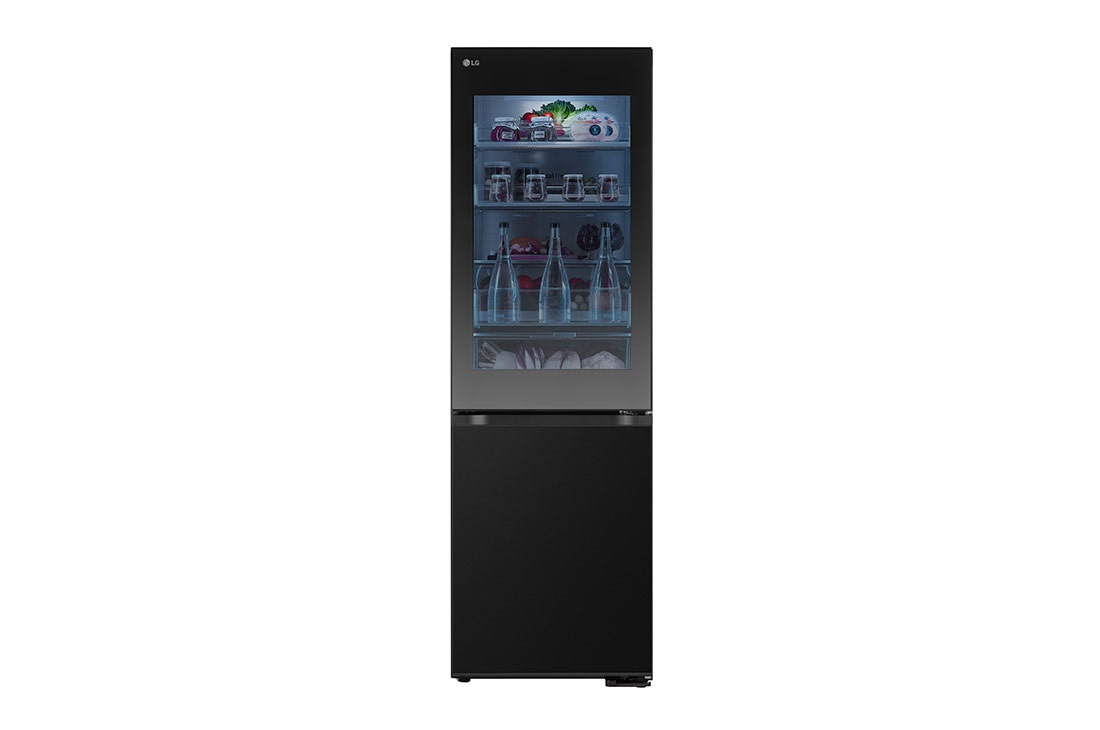 LG Frigider LG cu InstaView?, 349L, Compresor Smart Inverter, Wi-Fi, Door Cooling+?, Front view, GBG5160CEV