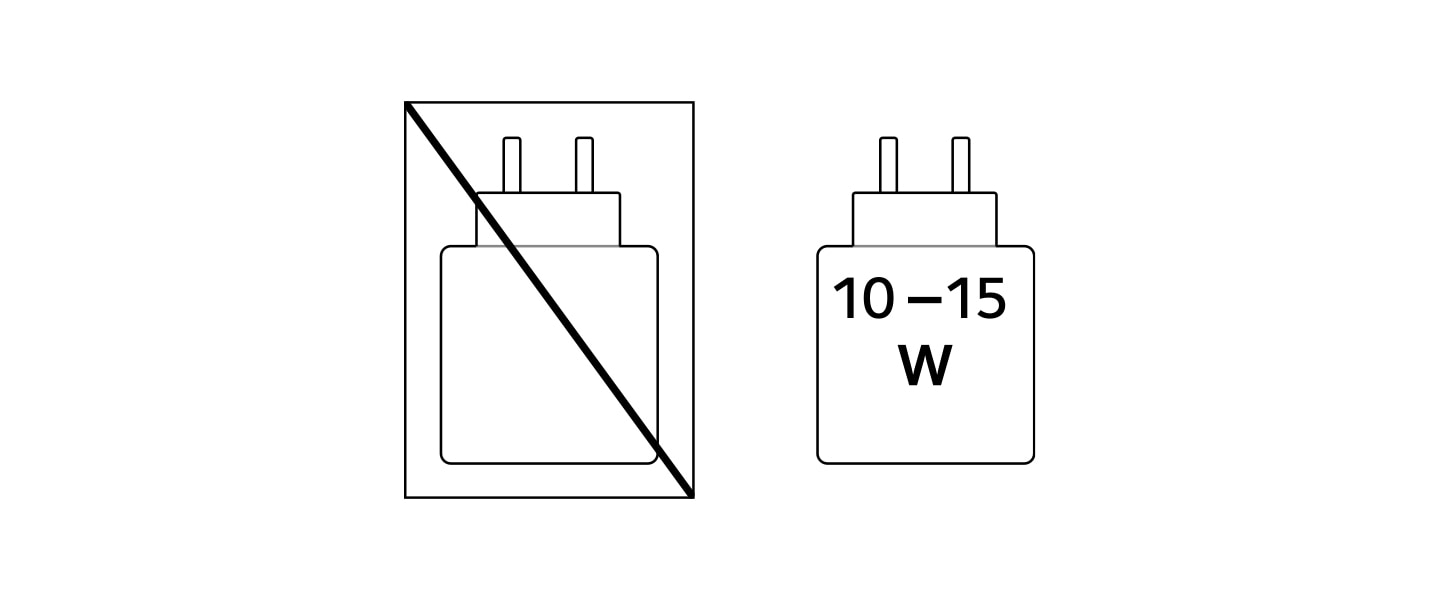 Alimentarea electric? furnizat? de c?tre ?nc?rc?tor trebuie s? fie ?ntre minimum [10] wa?i necesari pentru echipamentul radio ?i maximum [15] wa?i, pentru a ob?ine viteza maxim? de ?nc?rcare.