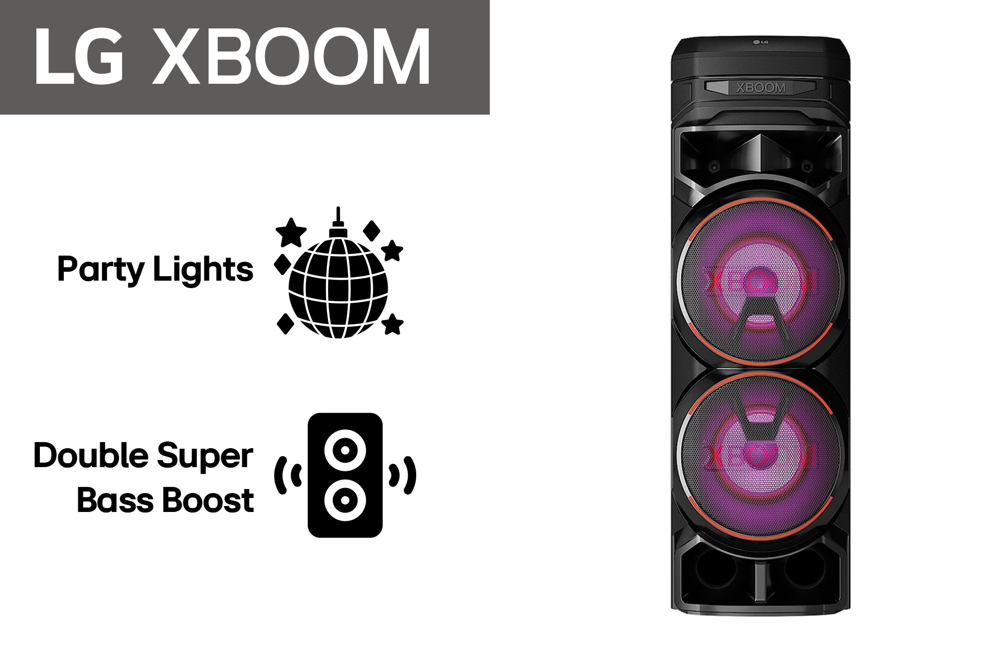 LG XBOOM RNC9, vedere frontal?, RNC9