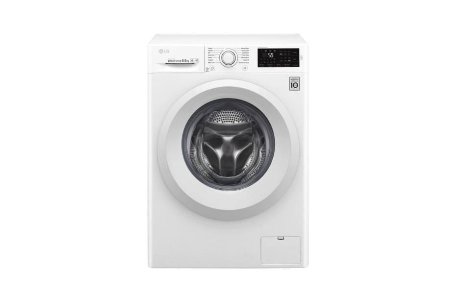 LG Ma?in? de sp?lat LG Slim | 6.5kg sp?lare | 6 Motion Direct Drive? 10 ani garan?ie | Clasa A+++ | SmartThinQ | Alb, F0J5WN3W