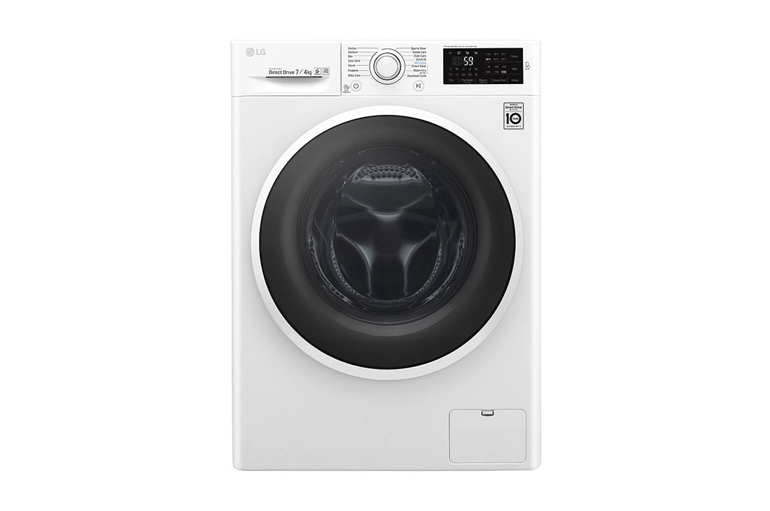 LG Ma?in? de sp?lat LG cu uscator SLIM | 7kg sp?lare | 4kg uscare | 6 Motion Direct Drive? 10 ani garan?ie | Clasa B | NFC ThinQ | Alb, F2J6HM0W
