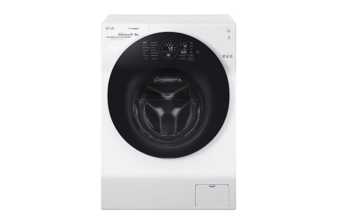 LG Ma?in? de sp?lat LG cu usc?tor | 12kg sp?lare | 8kg uscare | Clasa A | 6 Motion Direct Drive? 10 ani garan?ie | TrueSteam?| ThinQ?| Alb, FH6G1BCH2N