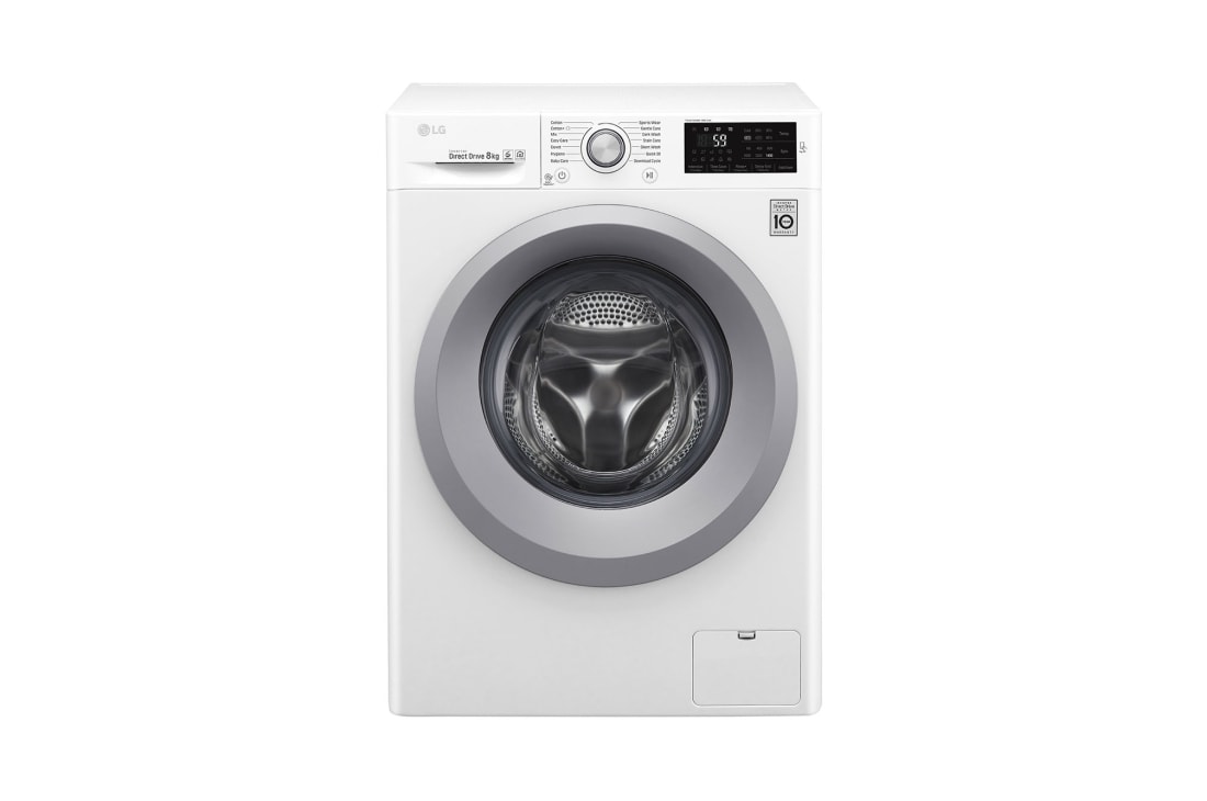 LG Ma?in? de sp?lat LG | 8kg sp?lare | 6 Motion Drive? 10 ani garan?ie | Clasa A+++ | NFC ThinQ | Alb, F4J5TN4W