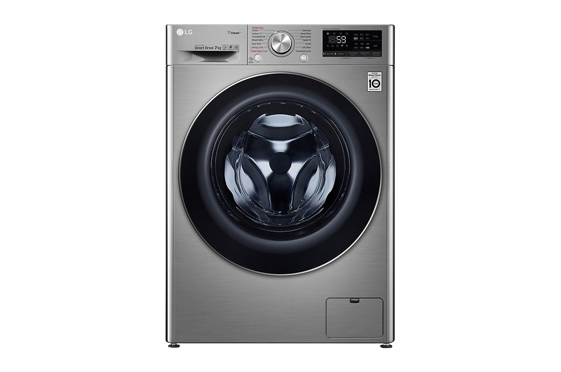 LG Ma?in? de sp?lat LG AI DD Slim | 7Kg sp?lare | AI Direct Drive 10 ani garan?ie | Clasa E | Steam? | TurboWash? | ThinQ? | Gri, F2WN6S7S2T
