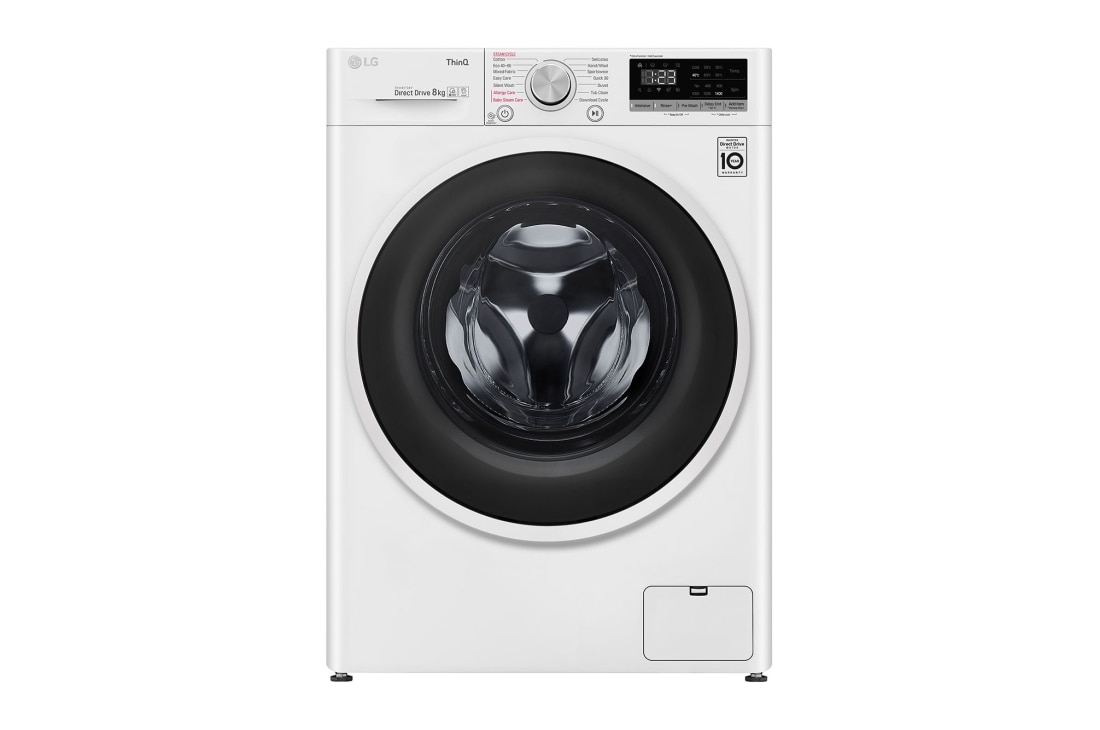 LG Ma?in? de sp?lat | 8Kg sp?lare | 1400 rpm | AI Direct Drive? | Clasa D | Steam? | ThinQ? | Alb, F4WT408AIDD