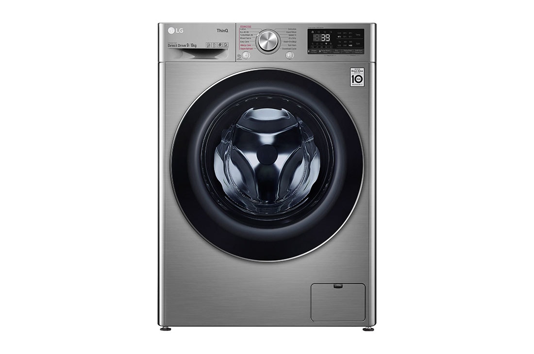 LG Ma?in? de sp?lat cu usc?tor  | 9Kg sp?lare/6Kg uscare | 1400 rpm | AI Direct Drive? | Clasa A ciclu sp?lare / Clasa E ciclu sp?lare + uscare | Steam+? | TurboWash?39 | ThinQ? | Argintiu, F4DV709S2TE, F4DV709S2TE