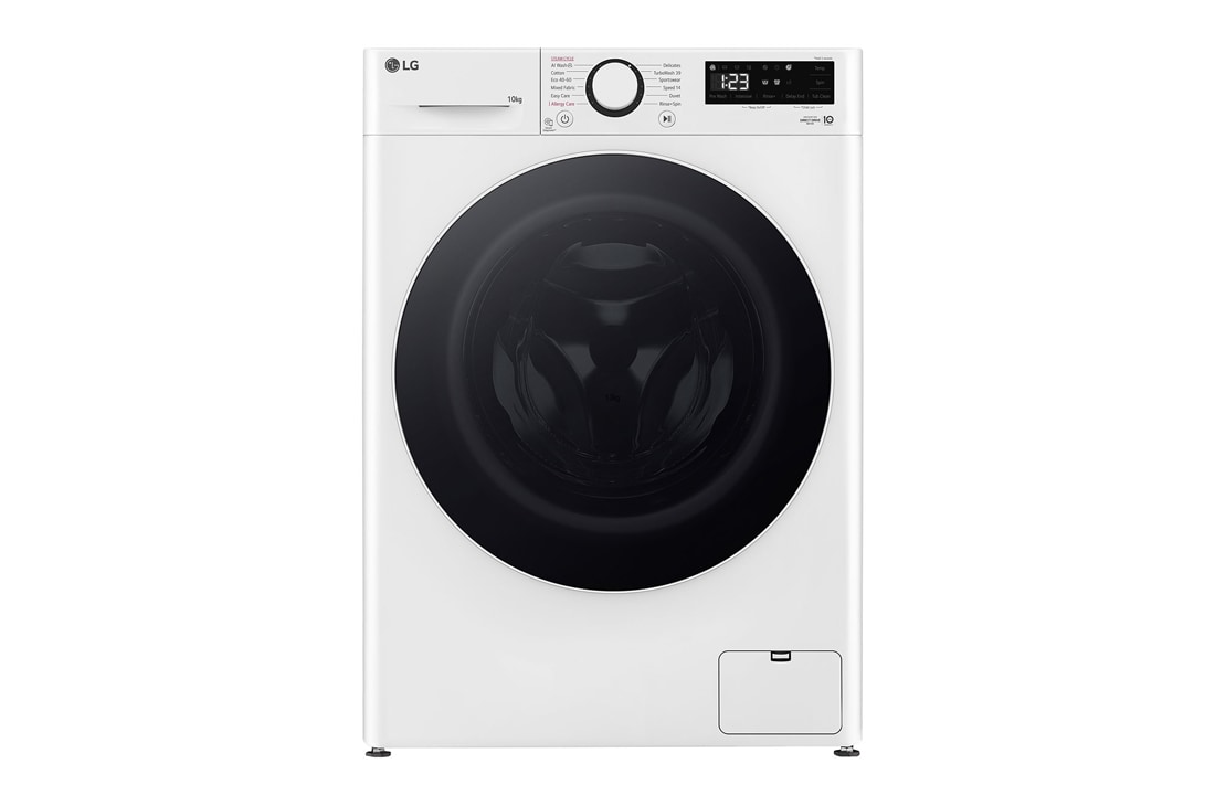 LG Masina de spalat LG, 10kg, 1400 rpm, Clasa A, Motor Inverter Direct Drive, TurboWash?, Steam, Alb, Front view, F4WR510S0W
