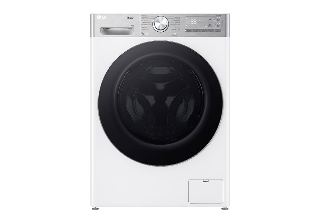 LG Ma?in? de sp?lat LG, 13kg, Clasa A, Motor Inverter Direct Drive, ezDispense?, Turbowash360, Wi-Fi, Alb, Front view, F4WR913P3WA