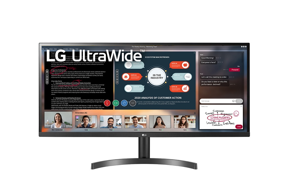 LG Monitor cu leduri 34'' 21:9 UltraWide? Full HD IPS, LG Monitoare 34WL50S 1, 34WL50S