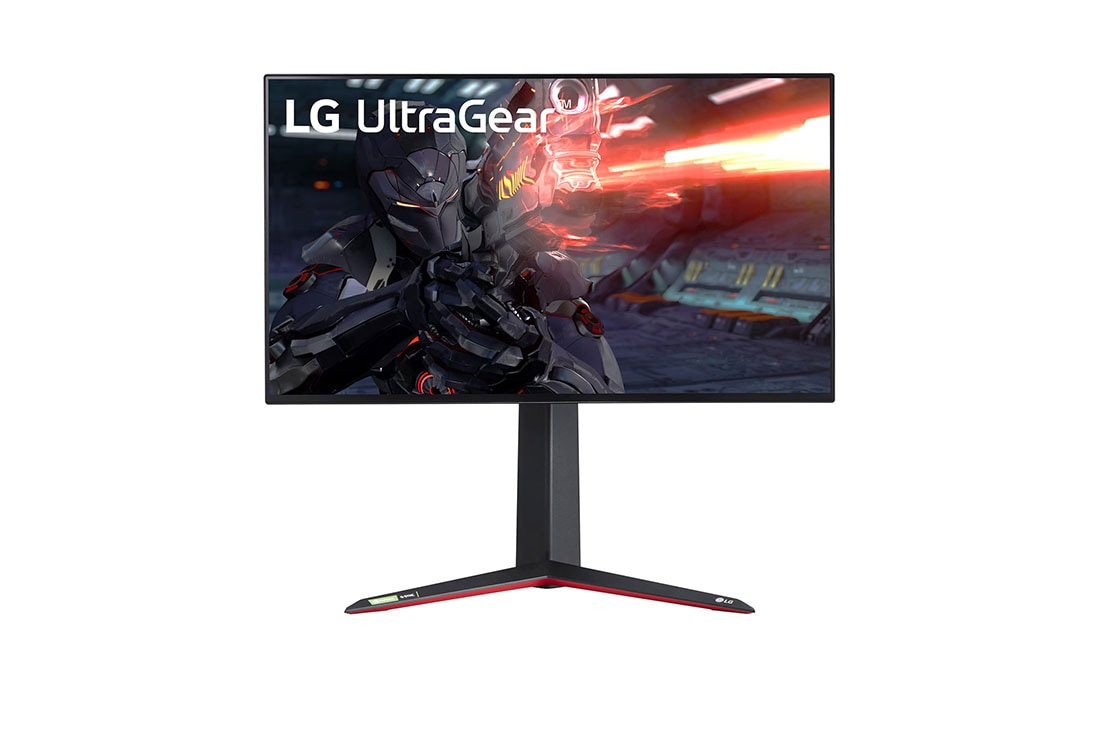 LG Monitor pentru jocuri UHD 4K UltraGear? Nano IPS 1ms (GtG), 27'', cu VESA DSC, Vedere frontal?, 27GN950-B