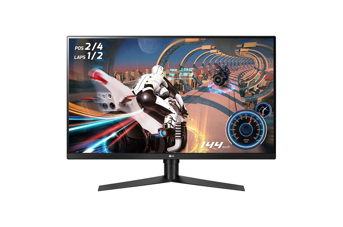 LG Monitor 31,5'' QHD (2560 x 1440), front view, 32GK650F-B