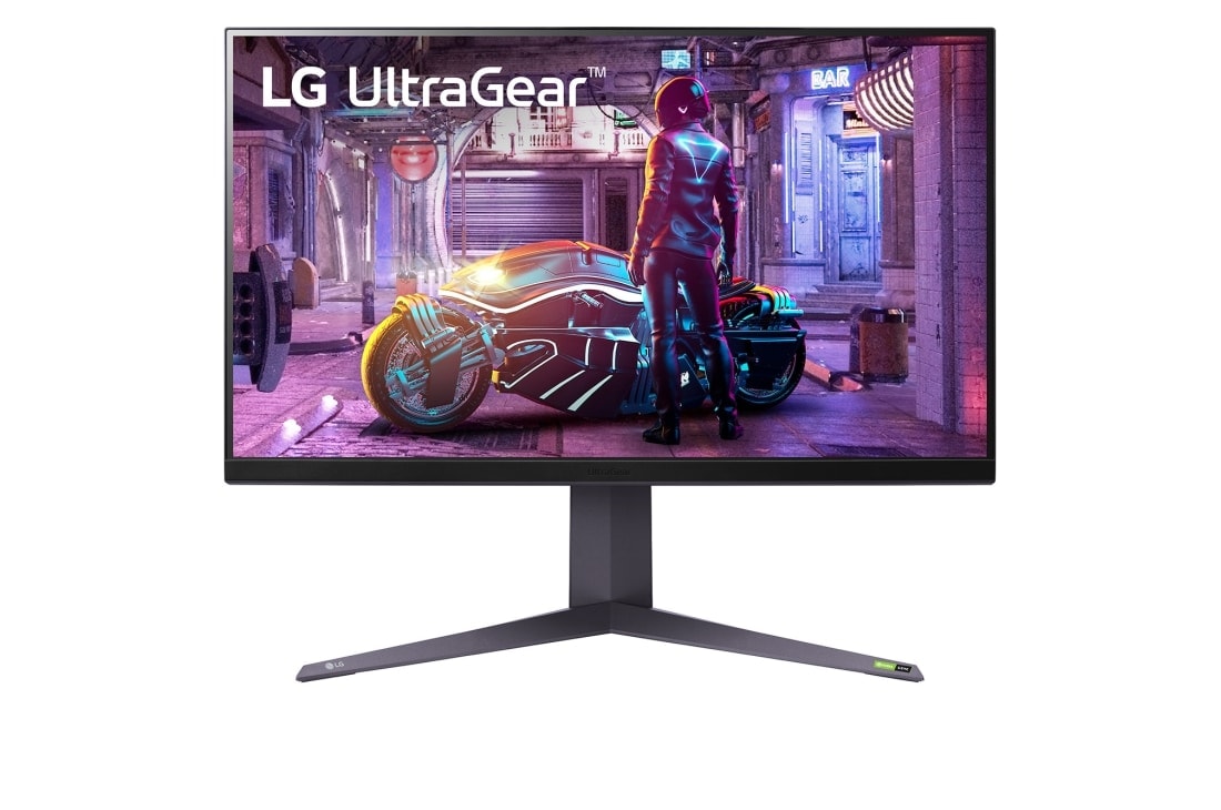 LG Monitor de gaming de 32” UltraGear? QHD cu rat? de re?mprosp?tare de 240 Hz (O/C 260Hz), vedere frontal?, 32GQ850-B