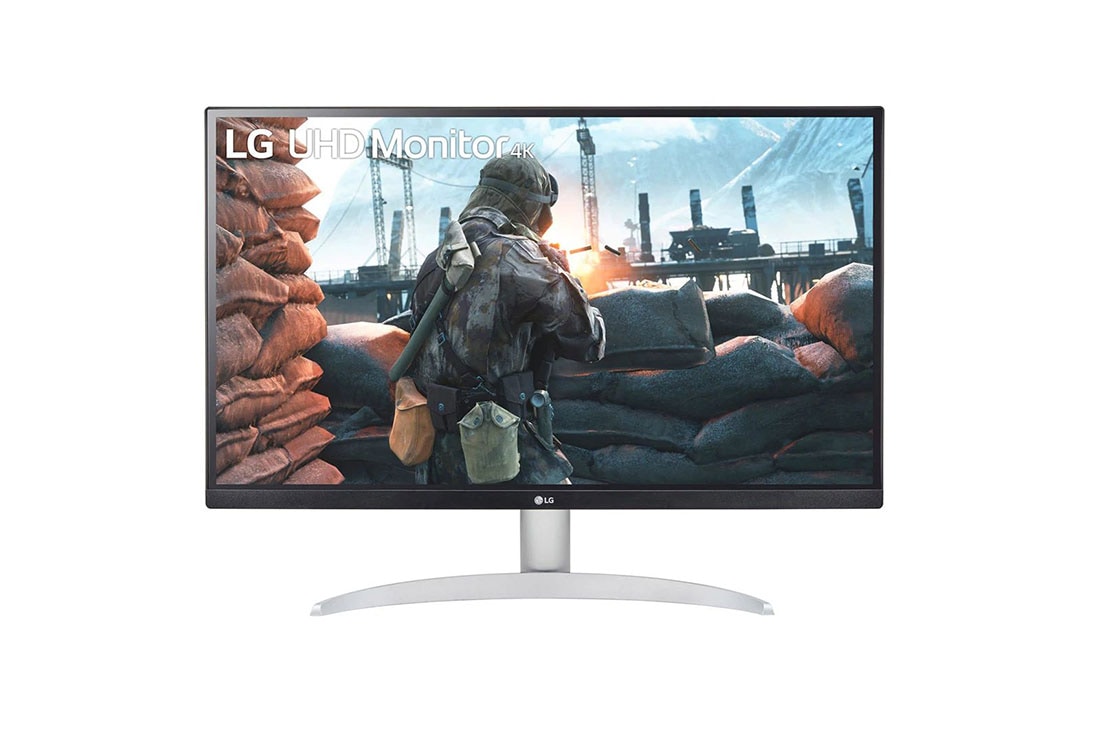 LG Monitor IPS UHD 4K de 27'' cu VESA DisplayHDR? 400, Front view, 27UP650P-W
