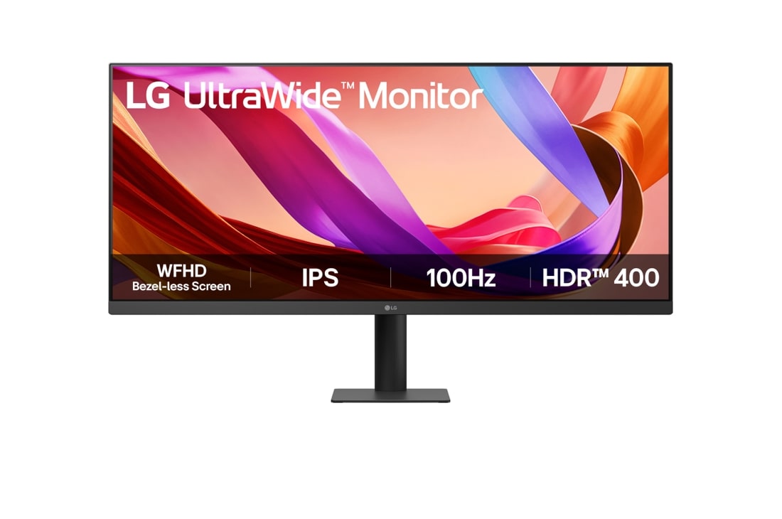 LG Monitor IPS UltraWide 21:9 WFHD (2560 x 1080) de 34”, front, 34U511A-B