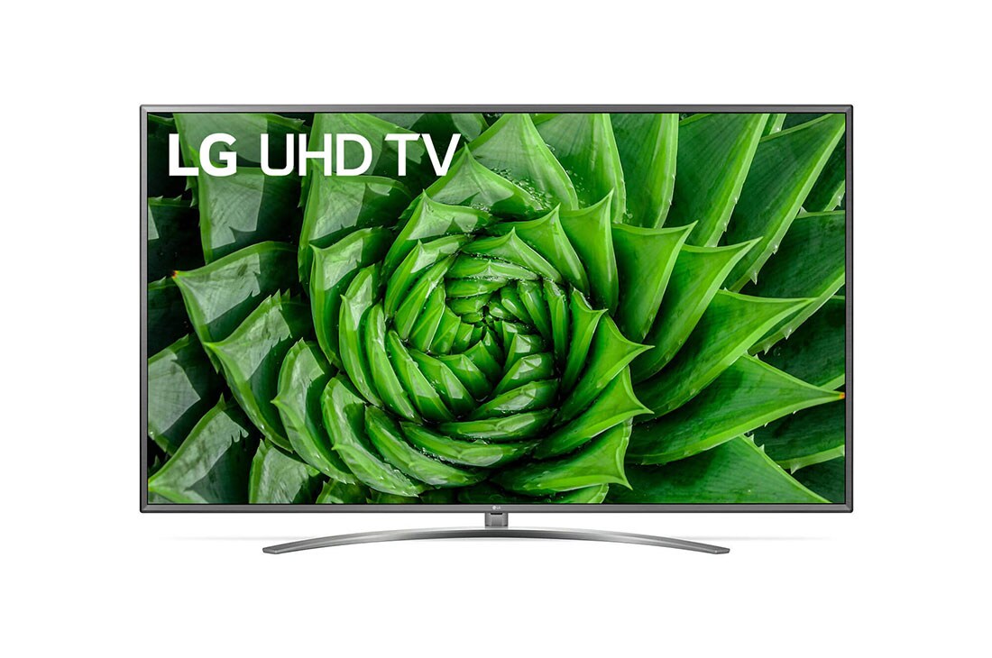LG UN8100 | 76inch 4k UHD TV | Procesor Quad Core 4K | HDR 10 PRO | Ultra Surround | Func?ii Gaming | Func?ii SPORT, vedere frontal? cu imagine continu?, 75UN81003LB