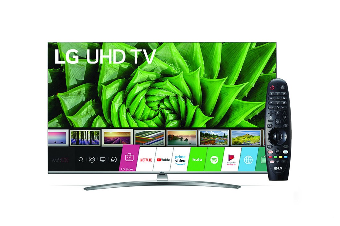 LG UN8100 | 65 inch 4k UHD TV | Procesor Quad Core 4K | HDR 10 PRO | Ultra Surround | Func?ii Gaming | Func?ii SPORT, vedere frontal? cu imagine continu?, 65UN81003LB