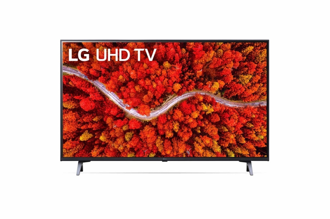 LG UP80 43inchi 4K Smart UHD TV, Vedere frontal? a televizorului LG UHD, 43UP80003LR