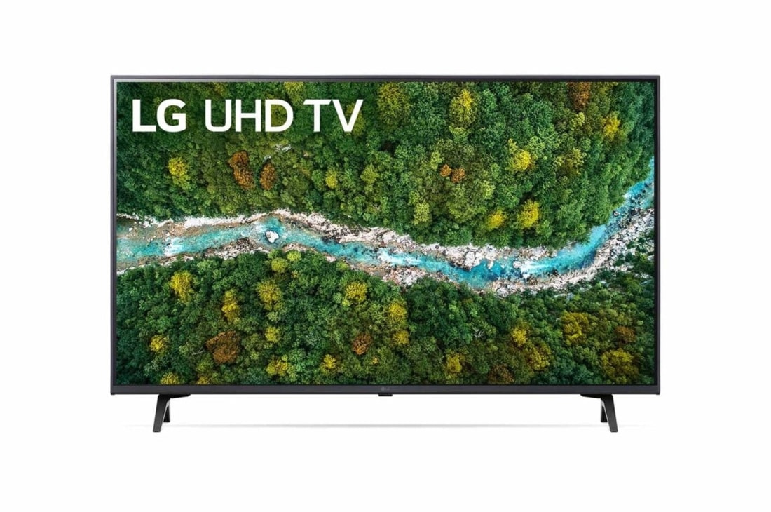 LG UP76 43inchi 4K Smart UHD TV, Vedere frontal? a televizorului LG UHD, 43UP76703LB