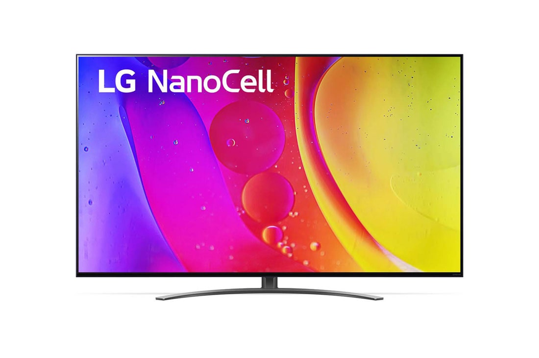 LG Nano81 | 65 inch 4K Cinema HDR | Procesor α5 Gen5 AI 4K | Cinema NanoCell | ThinQ AI |NanoCell Gaming , Vedere frontal? a televizorului NanoCell LG, 65NANO813QA