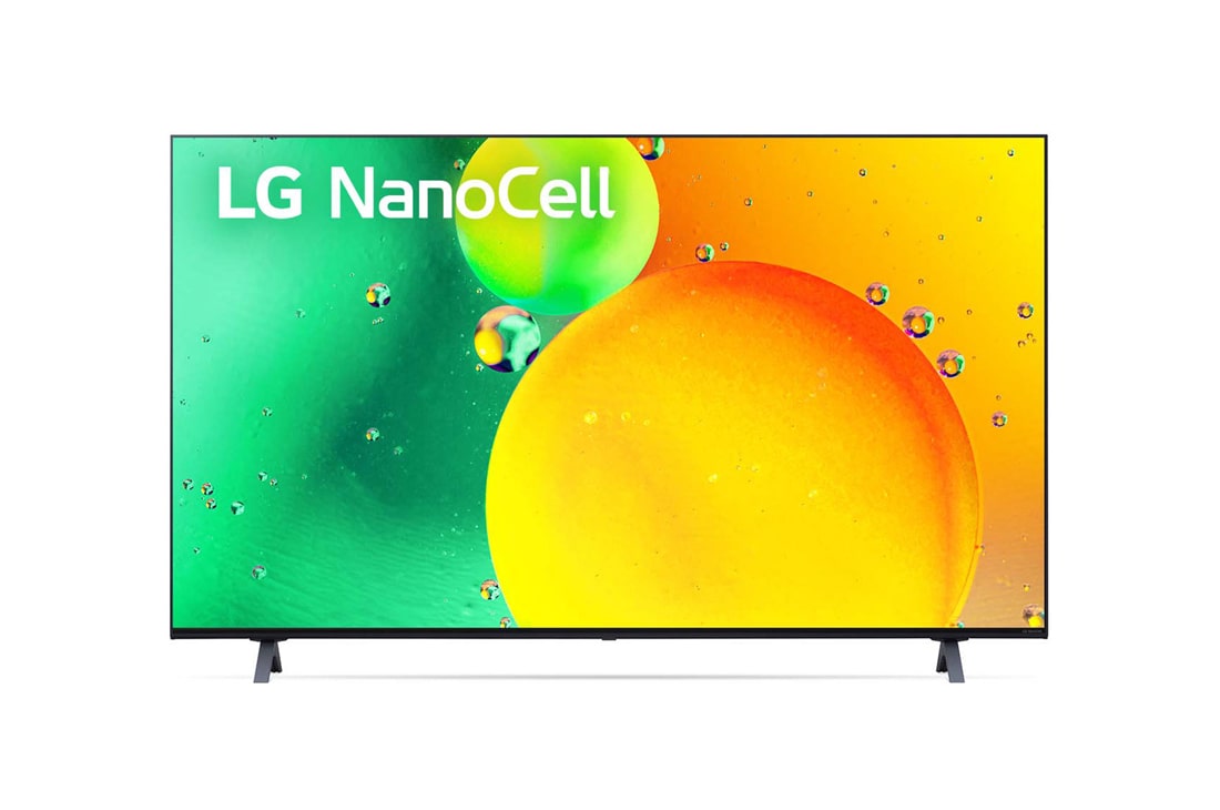 LG Nano75 de 65'', 4K Smart TV, Vedere frontal? a televizorului NanoCell LG, 65NANO753QC