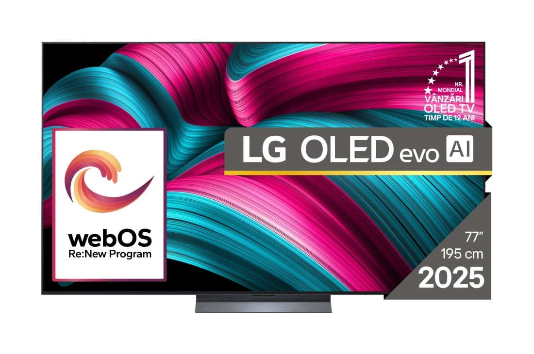 LG OLED evo AI C5 de 77 inch, 4K Smart TV, 2025, OLED77C51LA