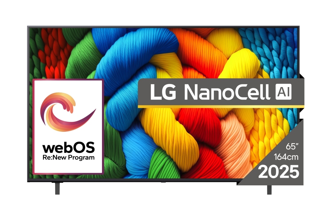 LG NANO80 AI de 65 inch, 4K Smart TV, 2025, 65NANO80A3B