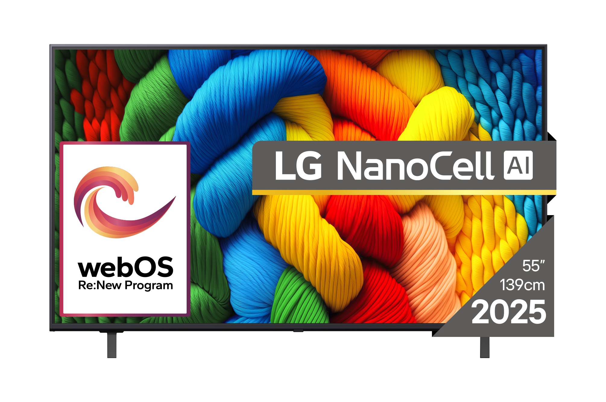 LG NANO80 AI de 55 inch, 4K Smart TV, 2025, 55NANO80A3B