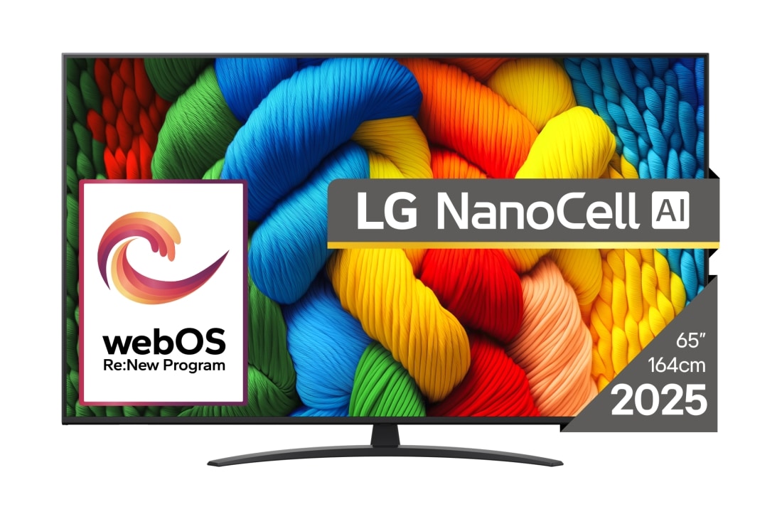 LG NANO81 AI de 65 inch, 4K Smart TV, 2025, 65NANO81A3A