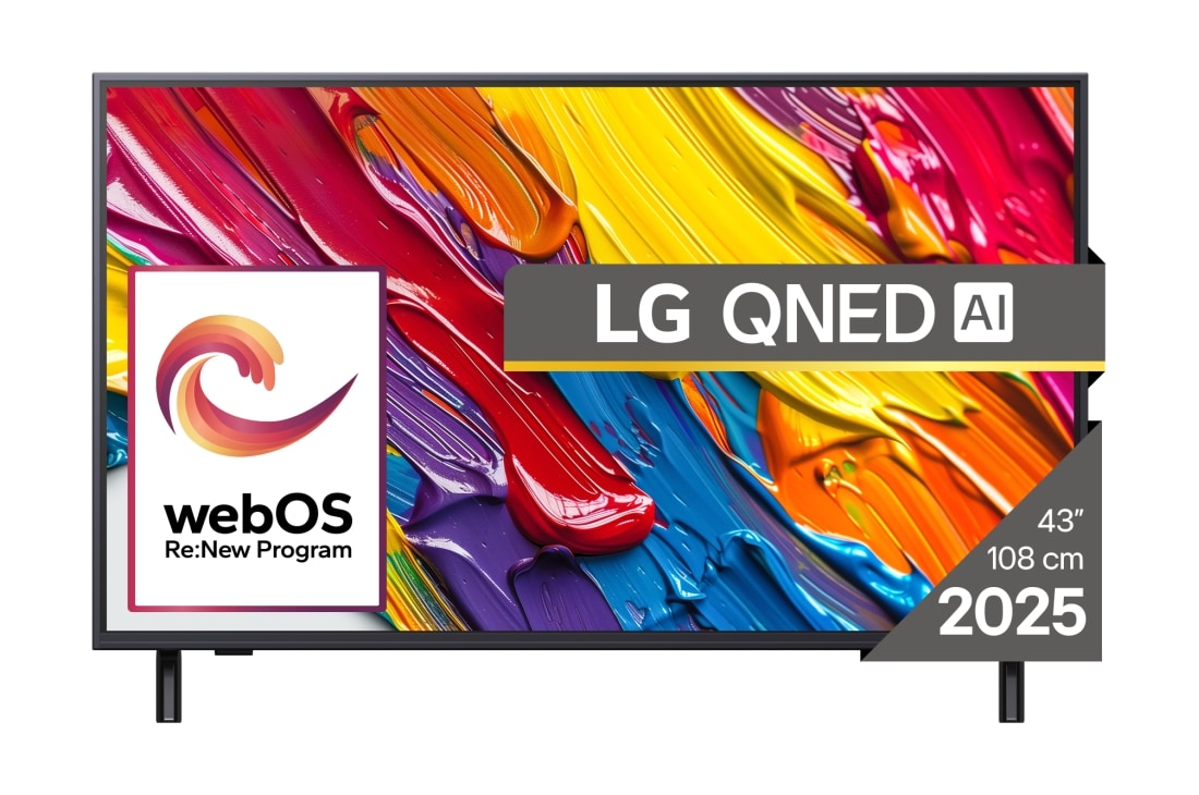 LG QNED82 AI de 43 inch, 4K Smart TV, 2025, 43QNED82A3B