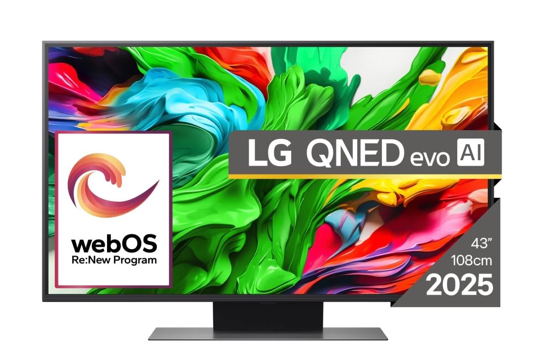LG QNED86 evo AI de 43 inch, 4K Smart TV, 2025, 43QNED86A3C